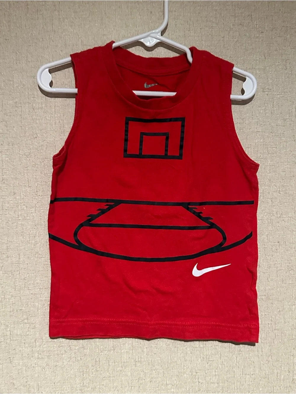 Nike Boys 4T Red Basketball Tank Top